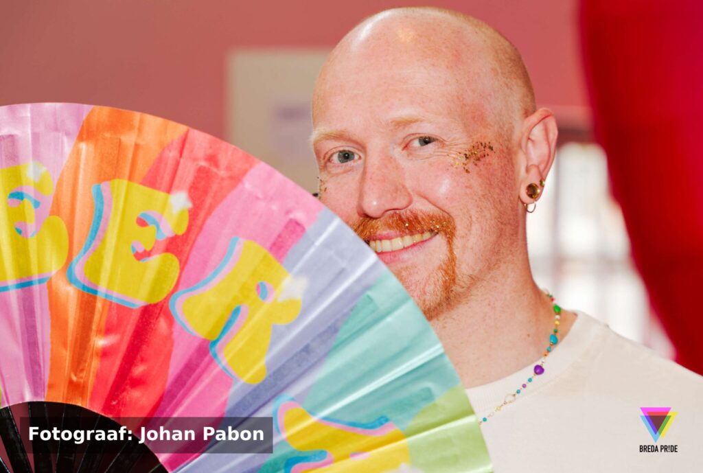 Glitter en een regenboogwaaier