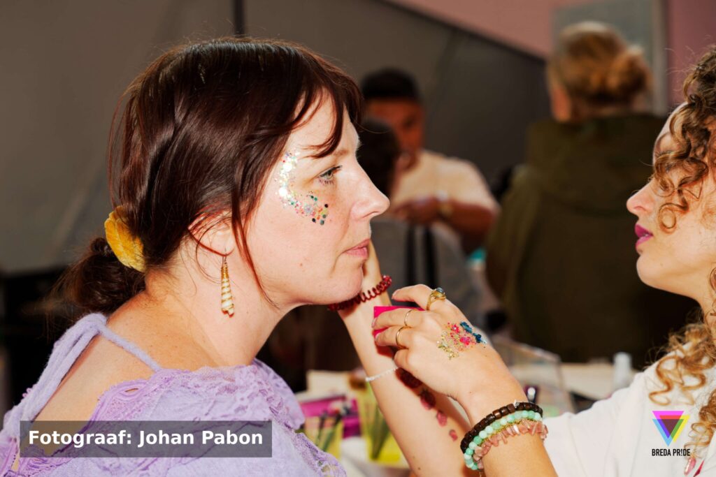 Een glitterlook in wording